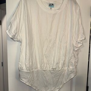 Target White Boxy T-Shirt Bodysuit